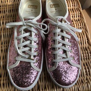 KEDS X kate spade KICKSTART pink glitter sneakers